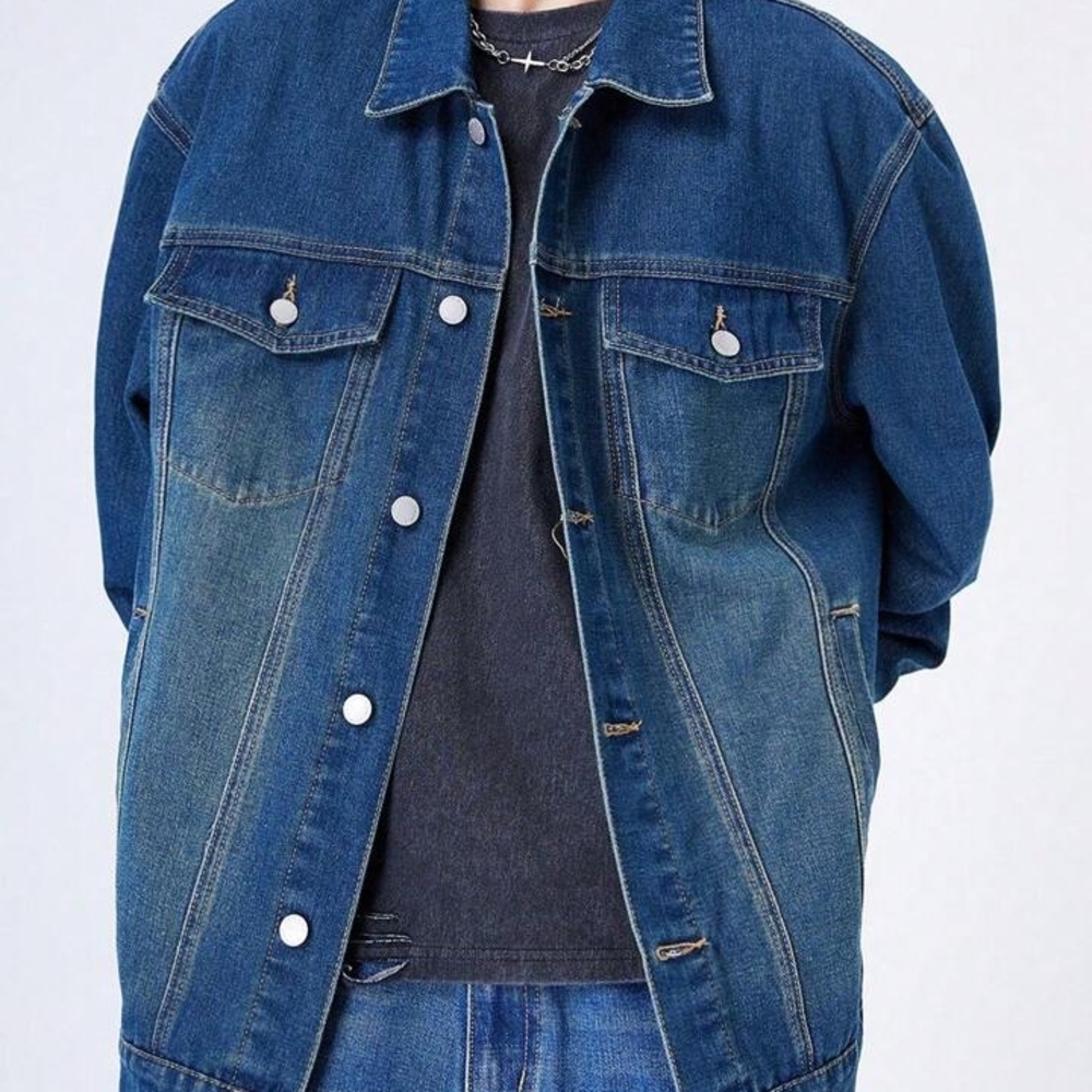SHEIN Blue Denim Jacket